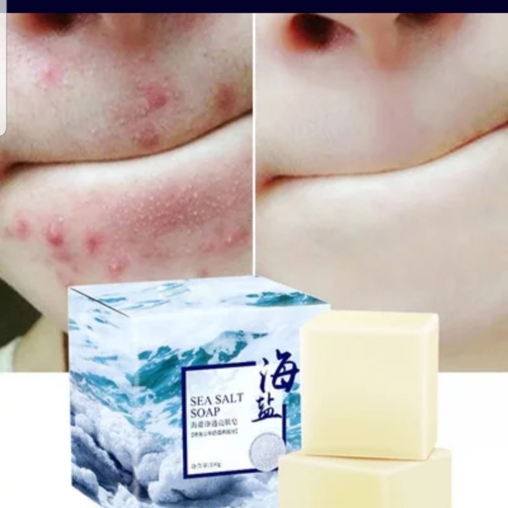 Goat milk sea salt cleaner soap.